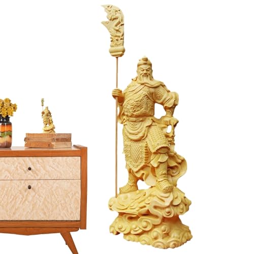 Opilroyn Guan Gong Statue, Statue des Gottes des Reichtums, Holzfigur Guan YU für Büro | Fengshui-Figur, chinesische Geschichtenskulptur, Ornamente für Bürodekoration Opilroyn Guan Gong Statue, Statue des Gottes des Reichtums, Holzfigur Guan YU für Büro | Fengshui-Figur, chinesische Geschichtenskulptur, Ornamente für Bürodekoration von Opilroyn