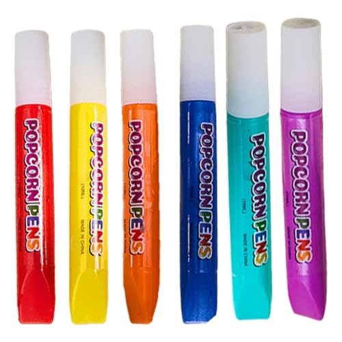 Opilroyn Kugelschreiber aus Baumwolle, handgefertigt, Druckkugelschreiber, Stift, erweiterter Effekt, 6 Stück, Druckkugelschreiber für Blasen-Zeichnungsstift von Opilroyn