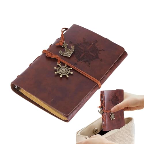Opilroyn Leder-Tagebuch für Herren, Ledernotizbuch, leeres Tagebuch, nachfüllbar, Taschenkalender, nachfüllbar, Vintage-Optik, A6, für Frauen Opilroyn Leder-Tagebuch für Herren, Ledernotizbuch, leeres Tagebuch, nachfüllbar, Taschenkalender, nachfüllbar, Vintage-Optik, A6, für Frauen von Opilroyn