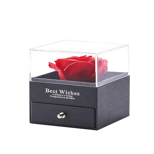 Opilroyn Schmuckschatulle für Halsketten – Romantische Halsketten-Aufbewahrungsbox | Herzförmige Halskette Rose Box, Valentinstag Schmuck für Frauen Opilroyn Schmuckschatulle für Halsketten – Romantische Halsketten-Aufbewahrungsbox | Herzförmige Halskette Rose Box, Valentinstag Schmuck für Frauen von Opilroyn