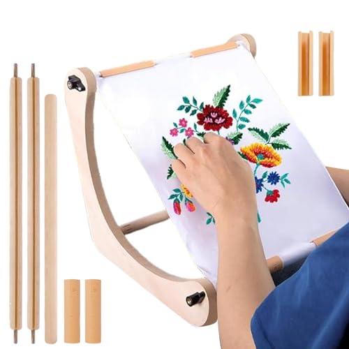 Opilroyn Stickrahmen Halterung, Holz Verstellbarer Nähständer, Nähzubehör Für Sofa Sessel Bett Reise Kreuzstich Quilting Handarbeit Opilroyn Stickrahmen Halterung, Holz Verstellbarer Nähständer, Nähzubehör Für Sofa Sessel Bett Reise Kreuzstich Quilting Handarbeit von Opilroyn