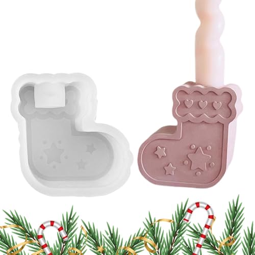Opilroyn Weihnachtsstrumpf-Kerzenhalter-Formen, wiederverwendbare Kerzenhalter, Weihnachtsstrumpf, Kerzenhalter, Epoxidharz-Gussformen, Kerzenhalter-Form, handgefertigte Silikonformen zum Basteln Opilroyn Weihnachtsstrumpf-Kerzenhalter-Formen, wiederverwendbare Kerzenhalter, Weihnachtsstrumpf, Kerzenhalter, Epoxidharz-Gussformen, Kerzenhalter-Form, handgefertigte Silikonformen zum Basteln von Opilroyn