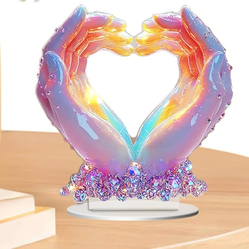 Ornamente für Liebesfinger, Herzhände zum Valentinstag – Herzstück der romantischen Liebesgeste, Lieferung von 2D-Partys, Tischdekoration mit Liebesgeste von Opilroyn