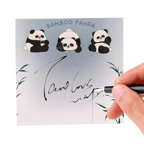 Panda-Notizblock, Panda-Haftnotizen, Cartoon-Registerkarten, Sticky Pads – abnehmbare Notizblöcke mit 50 Blatt, Zubehör für Notizen, 8 x 8 cm/3 x 3 Zoll für Buch, Mo Panda-Notizblock, Panda-Haftnotizen, Cartoon-Registerkarten, Sticky Pads – abnehmbare Notizblöcke mit 50 Blatt, Zubehör für Notizen, 8 x 8 cm/3 x 3 Zoll für Buch, Mo von Opilroyn