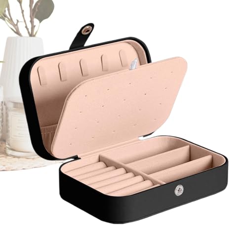 Reise-Schmucketui, Schmuck-Box, tragbare Schmuckschatulle, Reise-Organizer, Schmuck-Organizer für Reisen, für Mädchen, Freundin, Mutter, Reisen im Freien von Opilroyn