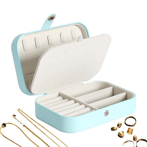 Reise-Schmuckschatulle, Schmuckkästchen, Reise-Schmuckschatulle, tragbar, Reise-Organizer, Schmuck-Organizer für Mädchen, Freundin, Mutter, Reisen im Freien Reise-Schmuckschatulle, Schmuckkästchen, Reise-Schmuckschatulle, tragbar, Reise-Organizer, Schmuck-Organizer für Mädchen, Freundin, Mutter, Reisen im Freien von Opilroyn