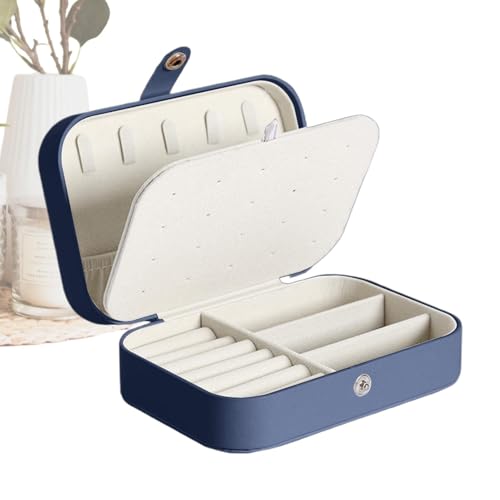 Reiseetui für Schmuckschatulle, Schmuckkästchen, Reise-Schmuckkästchen, tragbar, Reise-Organizer, Schmuck-Organizer für Mädchen, Freundin, Mutter, Reisen Reiseetui für Schmuckschatulle, Schmuckkästchen, Reise-Schmuckkästchen, tragbar, Reise-Organizer, Schmuck-Organizer für Mädchen, Freundin, Mutter, Reisen von Opilroyn