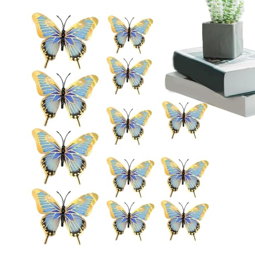 Schmetterlings-Wanddekoration – Bunte Wanddekorationen, Schmetterlings-Wanddekorationen | Dekorative Schmetterlinge für zu Hause mit hochwertiger Verarbeitung und Heißdruckverfahren, Schmetterlings-Wanddekoration – Bunte Wanddekorationen, Schmetterlings-Wanddekorationen | Dekorative Schmetterlinge für zu Hause mit hochwertiger Verarbeitung und Heißdruckverfahren, von Opilroyn