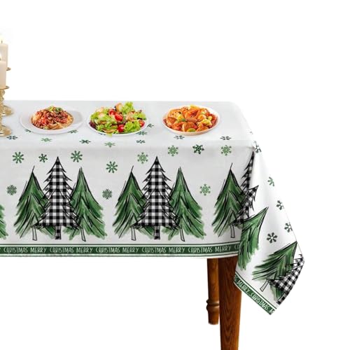 Schönes Design für Tischdecke - Weihnachtstischdecke rechteckig - Vistaprint 55 x 55 Zoll Weihnachtstischdecke im Cartoon-Stil Kiefer, Tischwäsche Ri von Opilroyn