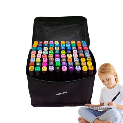 -Stifte, -Marker-Set,Künstlerbedarf für dauerhafte Zeichnungen - Zeichenstifte zum Skizzieren zum Ausmalen mit Tragetasche, Artist Set -Stifte, -Marker-Set,Künstlerbedarf für dauerhafte Zeichnungen - Zeichenstifte zum Skizzieren zum Ausmalen mit Tragetasche, Artist Set von Opilroyn