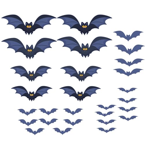 Wandtattoo, Fledermausaufkleber, Magnete, Wandaufkleber, Fensteraufkleber, Halloween-Dekor, magnetische Halloween-Wanddekoration, Fledermaus-Aufkleber, 28 Stück, Halloween-Fledermaus-Aufkleber Wandtattoo, Fledermausaufkleber, Magnete, Wandaufkleber, Fensteraufkleber, Halloween-Dekor, magnetische Halloween-Wanddekoration, Fledermaus-Aufkleber, 28 Stück, Halloween-Fledermaus-Aufkleber von Opilroyn