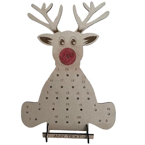 Weihnachts-Adventskalender aus Holz 2024, Countdown für Weihnachten, Überraschung, Countdown von 24 Tagen bis zum Aufbewahrungsständer für Lutscher, luxuriöser Adventskalender Weihnachts-Adventskalender aus Holz 2024, Countdown für Weihnachten, Überraschung, Countdown von 24 Tagen bis zum Aufbewahrungsständer für Lutscher, luxuriöser Adventskalender von Opilroyn