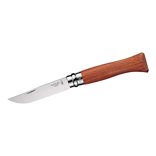 Opinel Messer Bubinga mit Feststellmechanismus und rostfreier Klinge von OPINEL