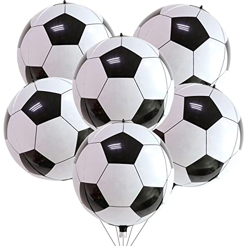 22 Zoll 4D Fussball Folienballons, 6 Stück Fußball Party Deko Fußball Folien Luftballons WM 2026 Ballon Deko für Junge Kinder Fussball Fans Sport Thema Geburtstag Party Kindergeburtstag Dekoration 22 Zoll 4D Fussball Folienballons, 6 Stück Fußball Party Deko Fußball Folien Luftballons WM 2026 Ballon Deko für Junge Kinder Fussball Fans Sport Thema Geburtstag Party Kindergeburtstag Dekoration von Oponti