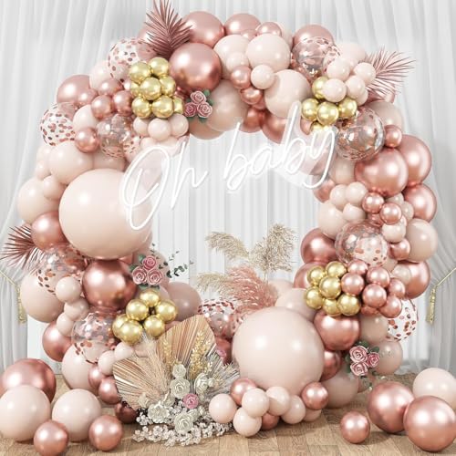 Ballon Girlande Beige Rosegold Gold, 119 Stück Luftballon Girlande Stück Pastell Orange Nude Weiß Gold Rosegold Konfetti Latexballoons Set für Mädchen Frau Geburtstag Hochzeit Verlobung Party Deko Ballon Girlande Beige Rosegold Gold, 119 Stück Luftballon Girlande Stück Pastell Orange Nude Weiß Gold Rosegold Konfetti Latexballoons Set für Mädchen Frau Geburtstag Hochzeit Verlobung Party Deko von Oponti