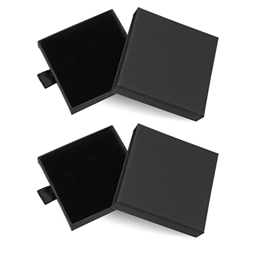 Opopark 2 Stücke Schmuck Box Schmuckkasten Schmuckschatulle Schmuck Organizers Schmuckaufbewahrung Schmuckbox Schachtel Schwarz Geschenkbox für Armbänder Armreife Opopark 2 Stücke Schmuck Box Schmuckkasten Schmuckschatulle Schmuck Organizers Schmuckaufbewahrung Schmuckbox Schachtel Schwarz Geschenkbox für Armbänder Armreife von Opopark