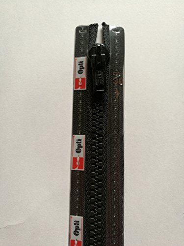 Opti P60-30-00000 Reißverschluss, 100Prozent Polyester, 00000 Schwarz, 30cm Opti P60-30-00000 Reißverschluss, 100Prozent Polyester, 00000 Schwarz, 30cm von Opti