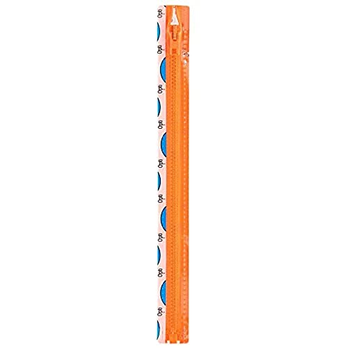 Opti P60-50-00693 Reißverschluss, 100Prozent Polyester, 00693 Orange, 50cm von Opti