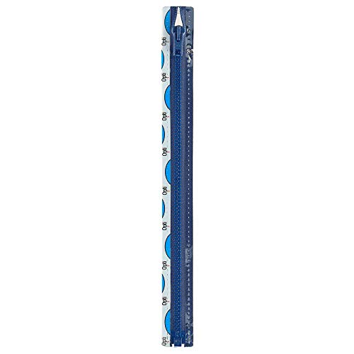 Opti P60-55-00223 Reißverschluss, 100Prozent Polyester, 00223 Blau, 55cm von Opti