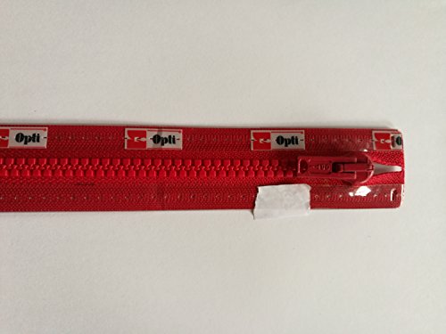 Opti P60-75-00722 Reißverschluss, 100 Prozent Polyester, 00722 Rot, 75cm Opti P60-75-00722 Reißverschluss, 100 Prozent Polyester, 00722 Rot, 75cm von Opti