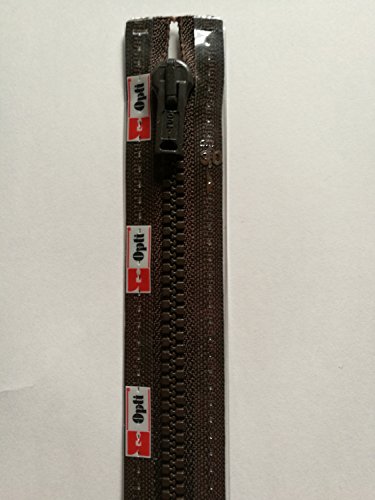 Opti P60-80-00881 Reißverschluss, 100 Prozent Polyester, 00881 Braun, 80cm Opti P60-80-00881 Reißverschluss, 100 Prozent Polyester, 00881 Braun, 80cm von Opti