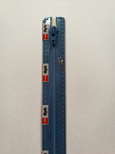 Opti S40-15-00235 Reißverschluss, 100Prozent Polyester, 00235 Blau, 15cm von Opti