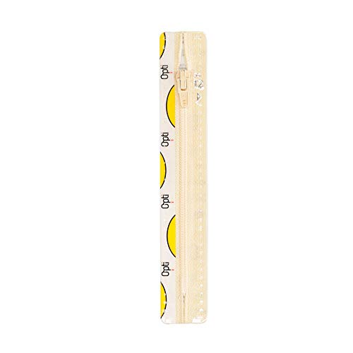 Opti S40-15-00869 Reißverschluss, 100Prozent Polyester, 00869 Beige, 15cm von Opti