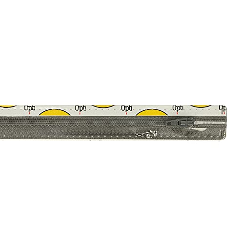 Opti S40-15-09685 Reißverschluss, Polyester, 09685 Grau, 15cm Opti S40-15-09685 Reißverschluss, Polyester, 09685 Grau, 15cm von Opti