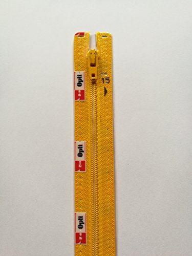 Opti S40-18-00645 Reißverschluss, 100Prozent Polyester, 00645 Gelb, 18cm Opti S40-18-00645 Reißverschluss, 100Prozent Polyester, 00645 Gelb, 18cm von Opti