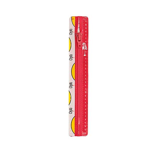 Opti S40-20-00752 Reißverschluss, 100Prozent Polyester, 00752 Rot, 20cm von Opti