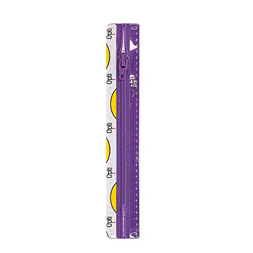 Opti S40-22-00183 Reißverschluss, 100Prozent Polyester, 00183 Violett, 22cm von Opti