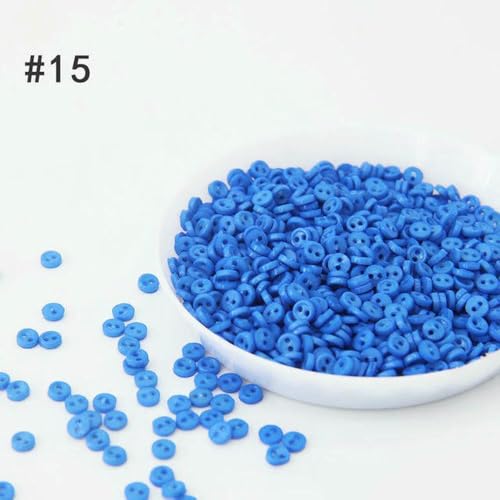 Optxzn 3 mm Mini-Knöpfe, Handarbeit, Kunstharz, Kunststoff, 2 Löcher, Knopf für Cartoon-Puppen, Kleidung, Schuhe, Scrapbooking, Nähen, Kleidungsstücke von Optxzn