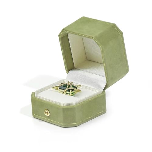 Optxzn Achteckige Schmuckverpackungsbox, Vintage, hochwertige Ring-, Anhänger-, Armband- und Halsketten-Aufbewahrungsbox, Schmuck-Organizer, Diaplay-Box Optxzn Achteckige Schmuckverpackungsbox, Vintage, hochwertige Ring-, Anhänger-, Armband- und Halsketten-Aufbewahrungsbox, Schmuck-Organizer, Diaplay-Box von Optxzn