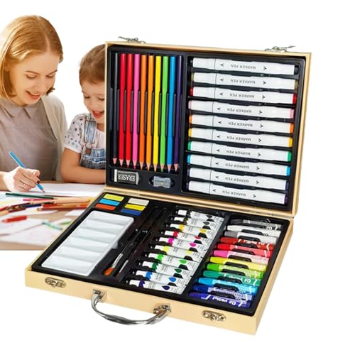 Malset, Öl-Pastellkreide-Set, Marker-Kunst, Lernmaterial, lebendige Farbkunstwerkzeuge, kreative Inspiration für Reisen, Sommercamp, Schulaktivitäten von Opvonxeh