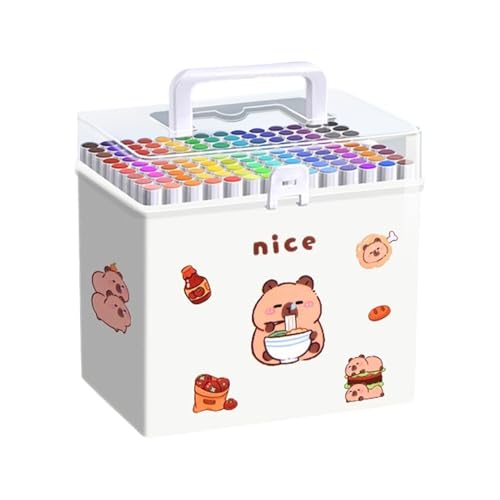 Opvonxeh Coloring Marker Pen, 120 Color Cartoon Animal Design Painting Set, Multi Functional Buildable Art Pens for Students, Children, Boys, and Kids, Drawing, School 5.91x6.5x6.1 Inches Opvonxeh Coloring Marker Pen, 120 Color Cartoon Animal Design Painting Set, Multi Functional Buildable Art Pens for Students, Children, Boys, and Kids, Drawing, School 5.91x6.5x6.1 Inches von Opvonxeh