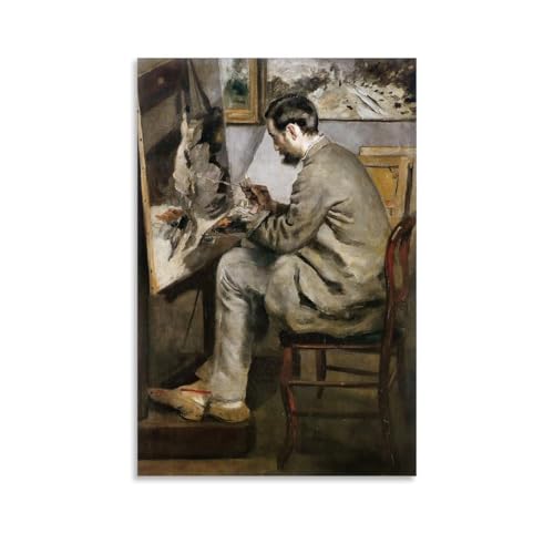 OqcEha Pierre Auguste Renoir Gemälde, Wandkunst, Poster, Drucke Frédéric Bazille an seiner Staffelei, Leinwand-Kunstdrucke, Foto, Bild, Gemälde, Raumdekoration, Heimdekoration, 20 x 30 cm OqcEha Pierre Auguste Renoir Gemälde, Wandkunst, Poster, Drucke Frédéric Bazille an seiner Staffelei, Leinwand-Kunstdrucke, Foto, Bild, Gemälde, Raumdekoration, Heimdekoration, 20 x 30 cm von OqcEha
