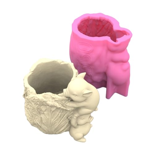 OralGos 3D-Silikonform, Silikongussform, niedliche Form, Silikon-Bastelformen für die Herstellung von Betonharz, Blumen von OralGos