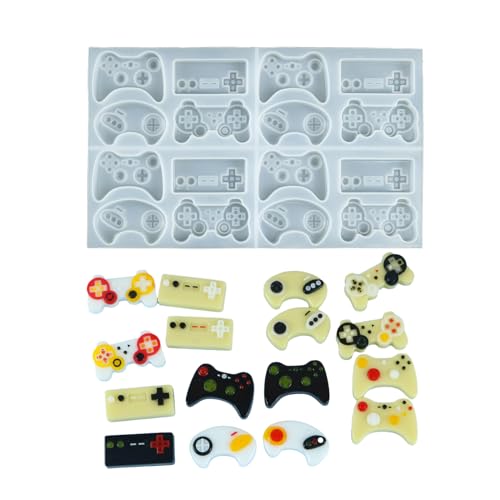 OralGos Gamepad Silikonform, Gamecontroller, Anhänger, Epoxidformen, Harz, Schlüsselanhänger, kreative Gipsformherstellung von OralGos
