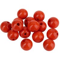Holzperlen, Ø 15 mm - Orange von KNORR prandell