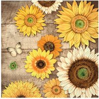 Serviette "Vintage Sunflower" von Orange