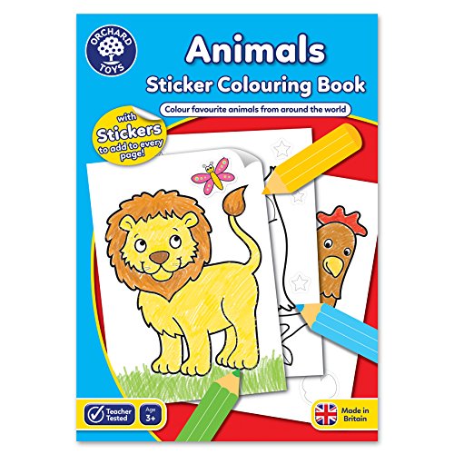 Orchard Toys Animals Colouring and Activity Book, Educational Activity Book for Preschoolers, for Kids Age 3+, Ideal for Parties von Orchard Toys