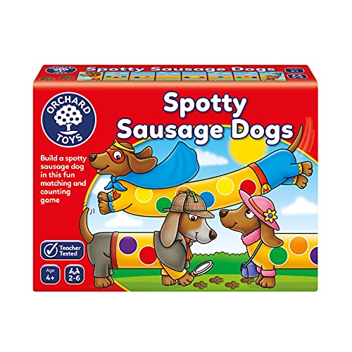 Orchard Toys Spotty Sausage Dogs Game, Fun Memory and Counting Game, Perfect for Children Age 4+, Family Game, Educational Toy Games von Orchard Toys