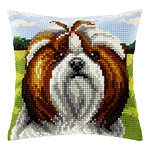 Orchidea Cross Stitch Dog Cushion Kit Kreuzstich-Set für Hundekissen, Hund 2, 40 x 40 cm Orchidea Cross Stitch Dog Cushion Kit Kreuzstich-Set für Hundekissen, Hund 2, 40 x 40 cm von Orchidea