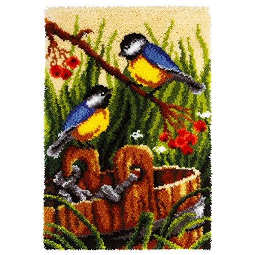Orchidea Knüpfhaken-Set, Kissen, 50 x 74,5 cm, Blau/Meisen Orchidea Knüpfhaken-Set, Kissen, 50 x 74,5 cm, Blau/Meisen von Orchidea