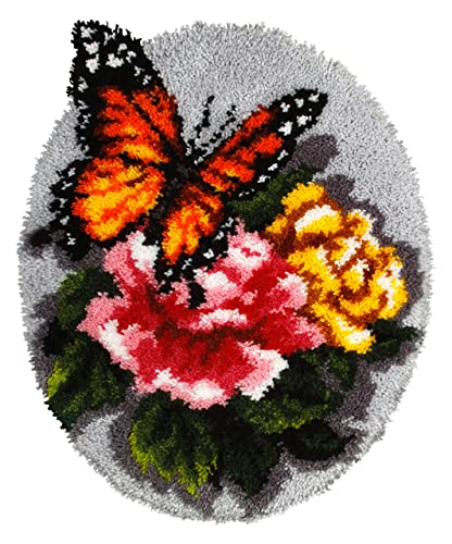 Orchidea - Knüpfteppich mit Knüpfhaken - Schmetterling - Bedruckte Stramin - 4.5 Count - Für Erwachsene - 30.4083 Orchidea - Knüpfteppich mit Knüpfhaken - Schmetterling - Bedruckte Stramin - 4.5 Count - Für Erwachsene - 30.4083 von Orchidea
