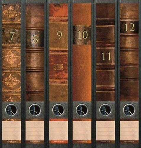 6er Set Ordnerrücken für schmale Ordner Bücher 7-12 Lexikon Ordner Aufkleber Etiketten Deko AJ 610 6er Set Ordnerrücken für schmale Ordner Bücher 7-12 Lexikon Ordner Aufkleber Etiketten Deko AJ 610 von Ordnerrücken Set