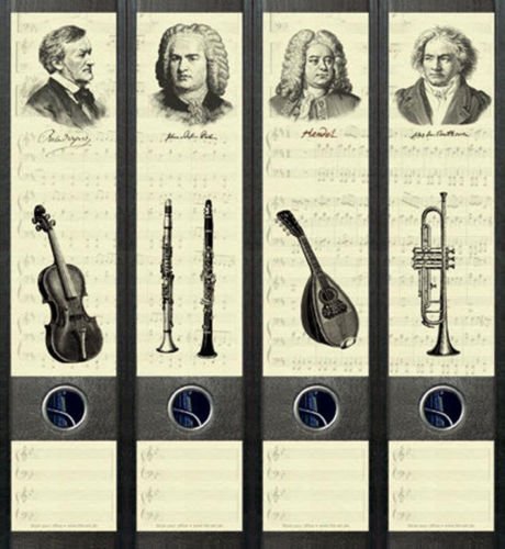 4er Set Ordnerrücken für breite Ordner Beethoven Musiker Musik Aufkleber Etiketten Deko 065 4er Set Ordnerrücken für breite Ordner Beethoven Musiker Musik Aufkleber Etiketten Deko 065 von Ordnerrücken breit