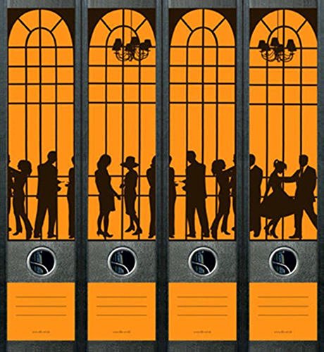 Ordnerrücken Neon Orange Ballroom Bücher Buch Ordner Ordneraufkleber Deko ND002 Ordnerrücken Neon Orange Ballroom Bücher Buch Ordner Ordneraufkleber Deko ND002 von Ordnerrücken breit