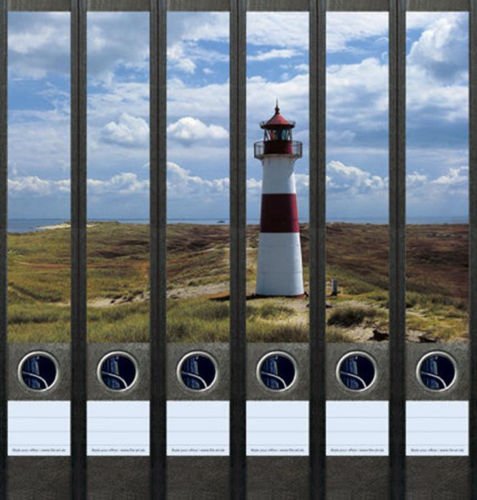 Ordnerrücken schmal 6er Set Ordner Leuchtturm See Maritim Ordner Aufkleber Etiketten Deko 084 Ordnerrücken schmal 6er Set Ordner Leuchtturm See Maritim Ordner Aufkleber Etiketten Deko 084 von Ordnerrücken schmal