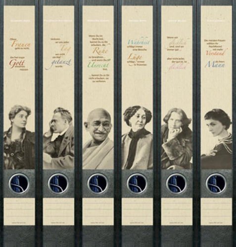Ordnerrücken schmal 6er Set Ordner Rosa Luxemburg & Friends Ordner Aufkleber Etiketten Deko 606 Ordnerrücken schmal 6er Set Ordner Rosa Luxemburg & Friends Ordner Aufkleber Etiketten Deko 606 von Ordnerrücken schmal